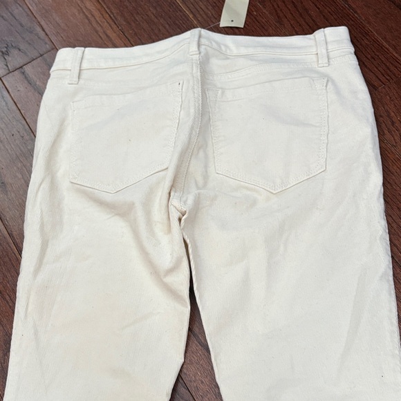 NWT LOFT Cream Corduroy Skinny Pants - Picture 4 of 5